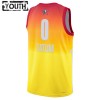 Maillot Enfant All-Star 2023 Team 2 Jayson Tatum 0 Nike Orange Swingman